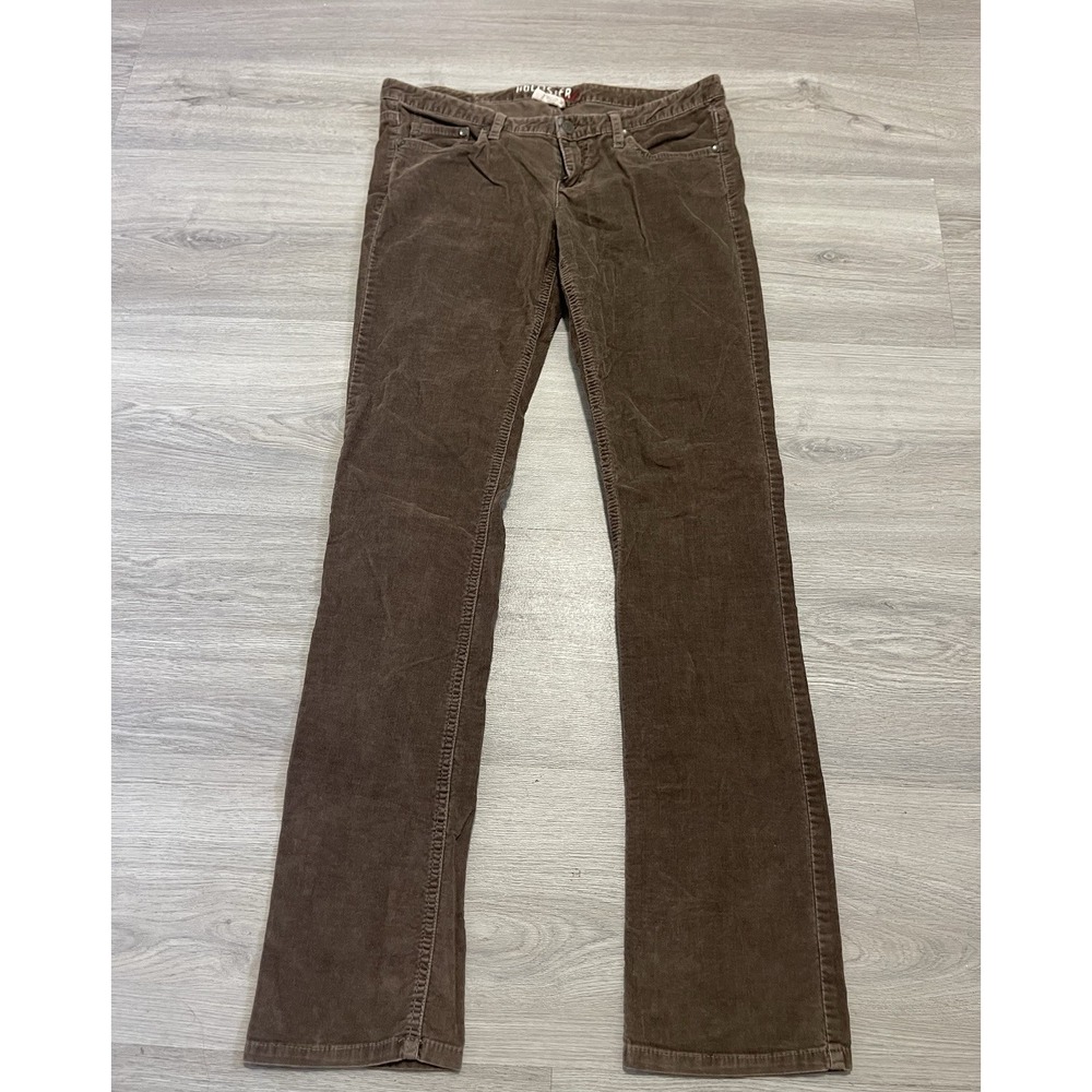 Vintage Y2K Hollister Brown Corduroy Low Rise Flares Boot Cut Pants Size 5